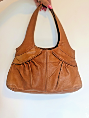 ALDO Brown Leather Hobo Shoulder Bag, Vintage Retro Y2K Made in Canada